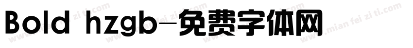 Bold hzgb字体转换